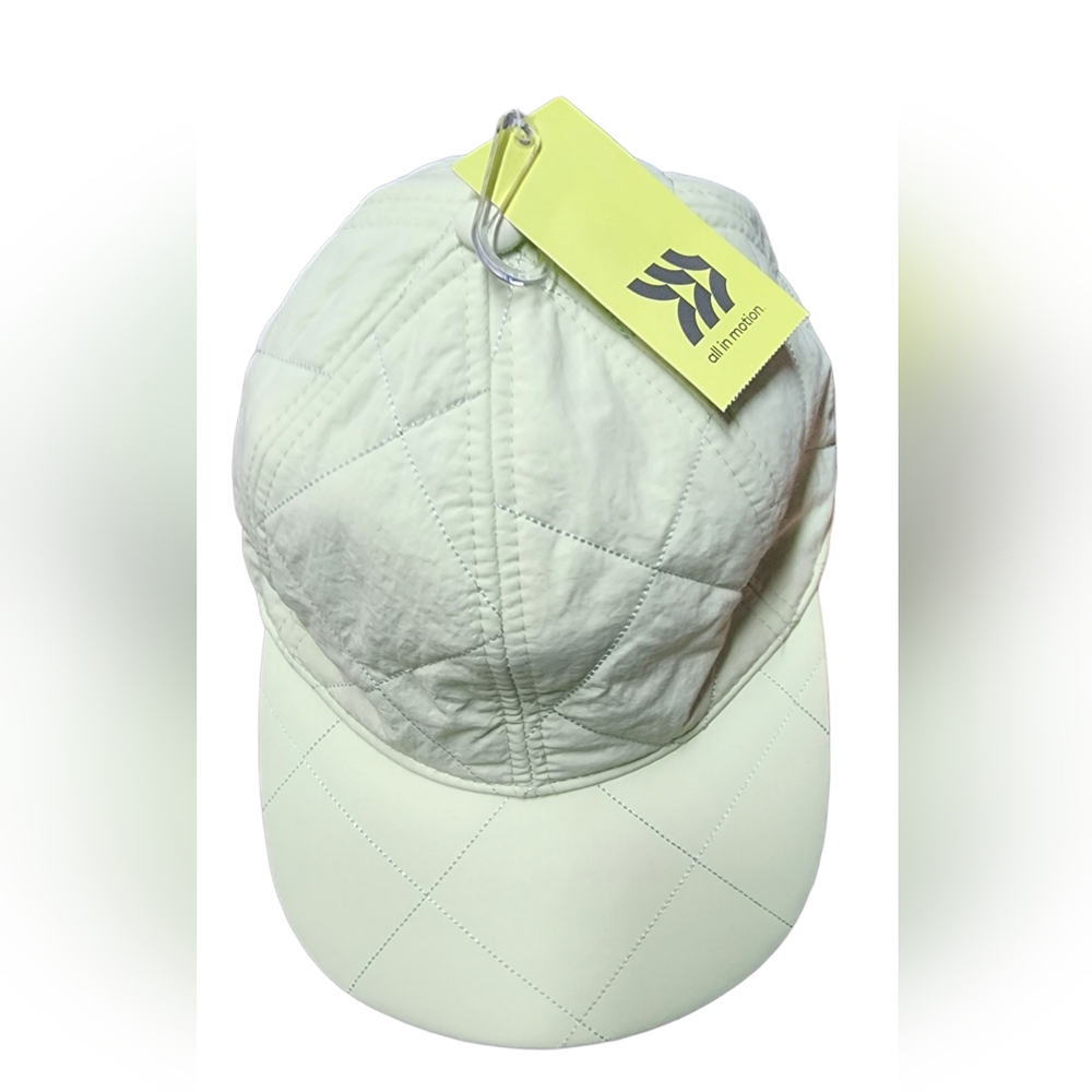 All In Motion Mint Green Quilted Drawstring Athletic Hat NWT